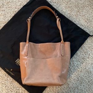 Frye Reed Magnetic Strap Leather Hobo